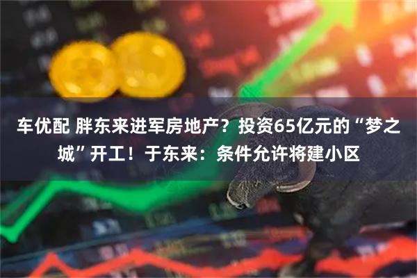 车优配 胖东来进军房地产？投资65亿元的“梦之城”开工！于东来：条件允许将建小区