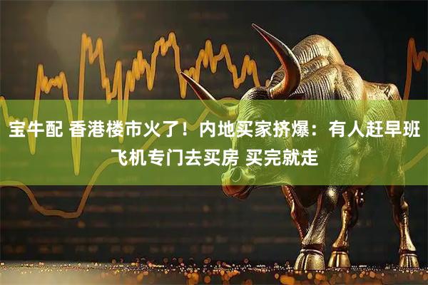宝牛配 香港楼市火了！内地买家挤爆：有人赶早班飞机专门去买房 买完就走